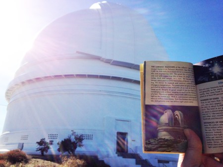 Palomar 2014 - Hale dome with book