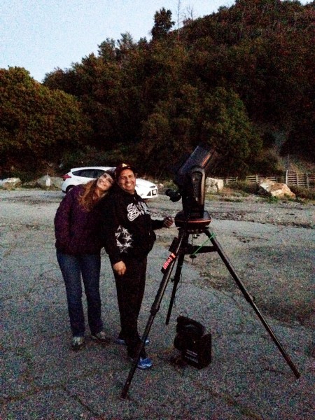 PVAA Mt Baldy Star Party 2015-04-15 Kassandra and Kevin Garcia